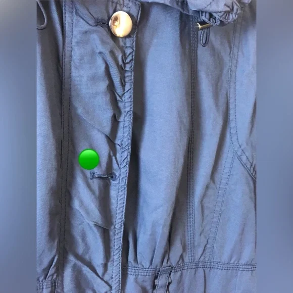 TWIK Long Windbreaker Jacket in Blue with Gold n Blue Lining - Picture 9 of 14